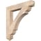 Ekena Millwork Olympic Arts & Crafts Smooth Bracket, Douglas Fir, 5 1/2"W x 38"D x 38"H BKT06X38X38OLY03SDF - alternate 1